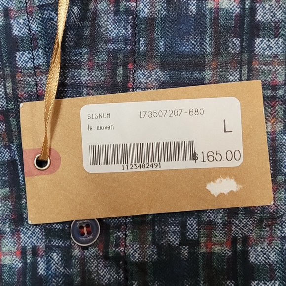 NWT Signum Berlin Long Sleeve Woven Button Down Large - Picture 5 of 6